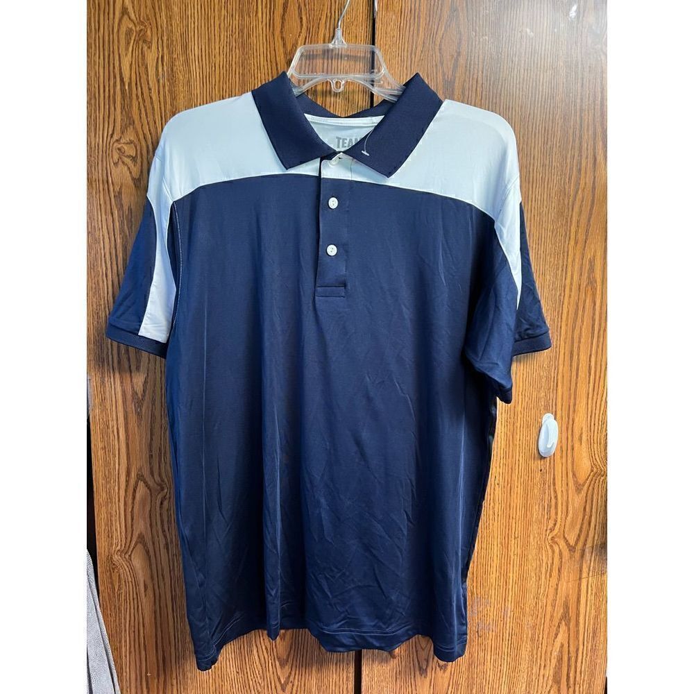 🔥5/20🔥 Team 365 Polo Tee Sz M Navy/White NWOT